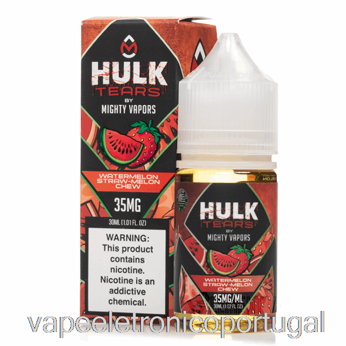Vape Eletrônico Melancia Palha Melão Mastigar - Hulk Tear Sais - 30ml 35mg